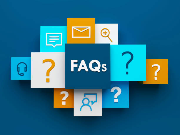 Visual representation of an FAQ page featuring the question